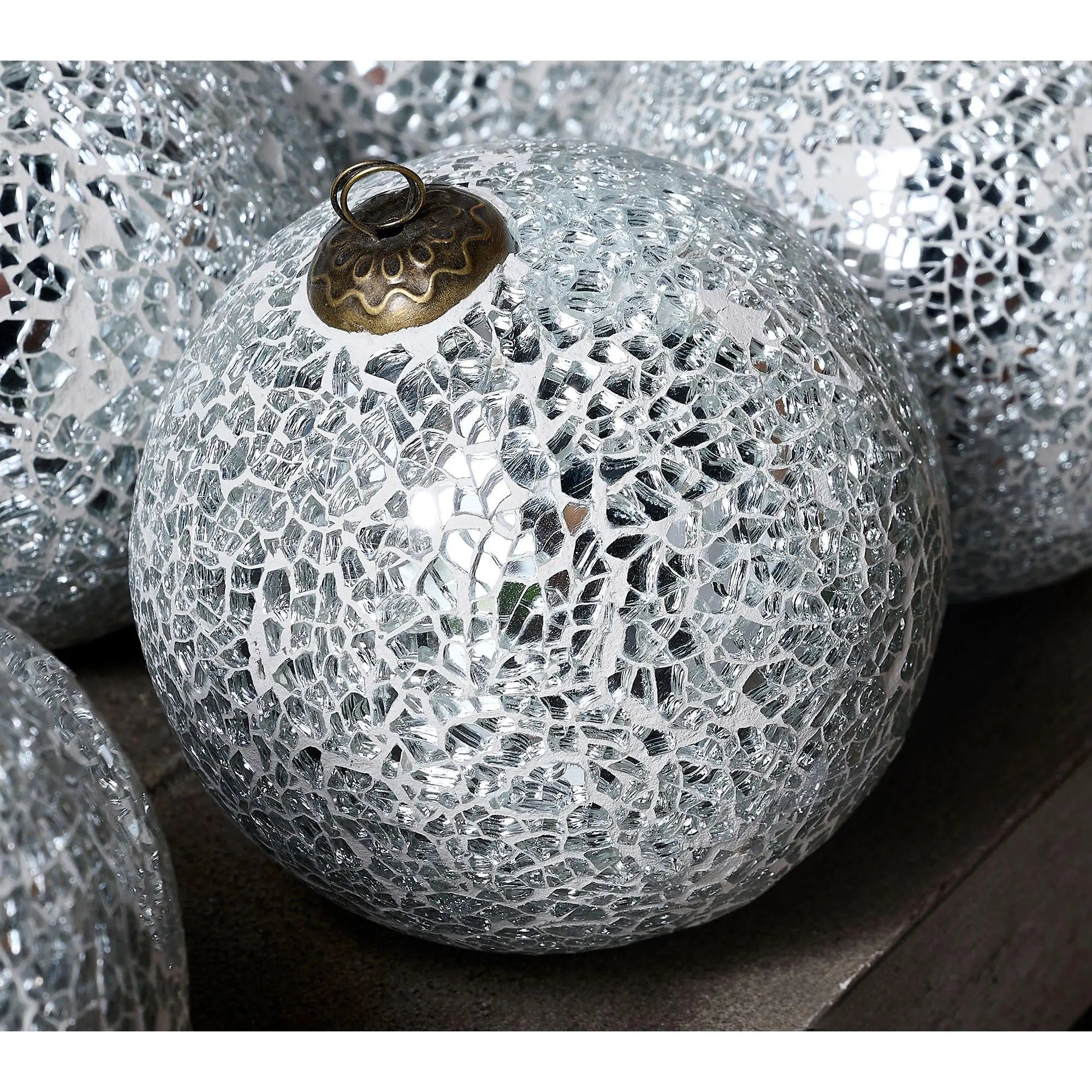 Enchanting Primrose Hill Set of 9 Mercury Glass Ornaments for a Sparkling Holiday Decor