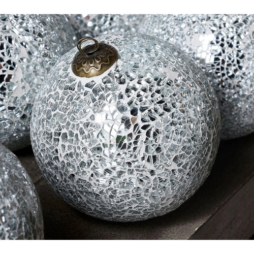 Enchanting Primrose Hill Set of 9 Mercury Glass Ornaments for a Sparkling Holiday Decor